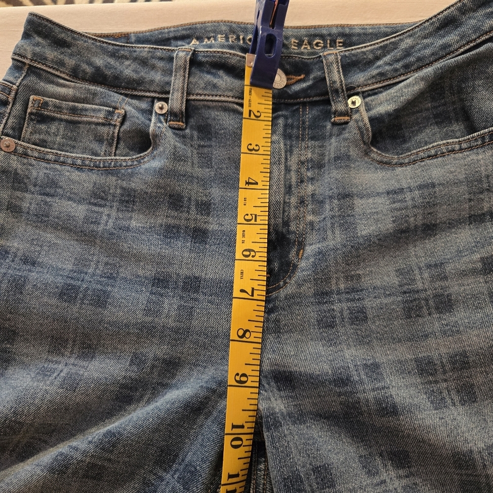 American Eagle Plaid Jeans - Size‎ 27 - Picture 7 of 8